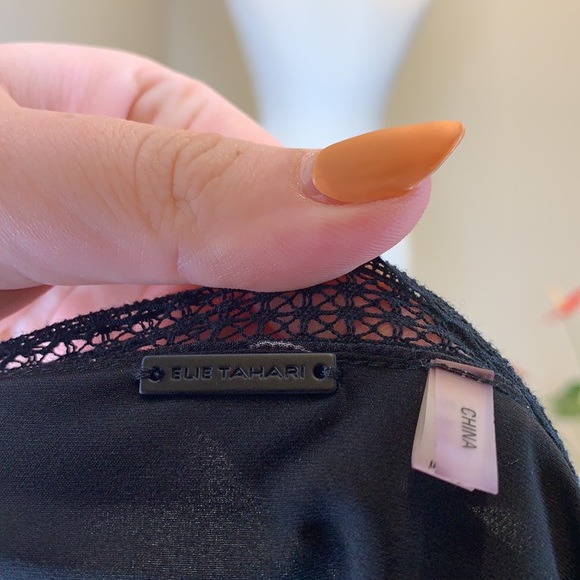 Elie Tahari, black dress, size 10 - Picture 4 of 6